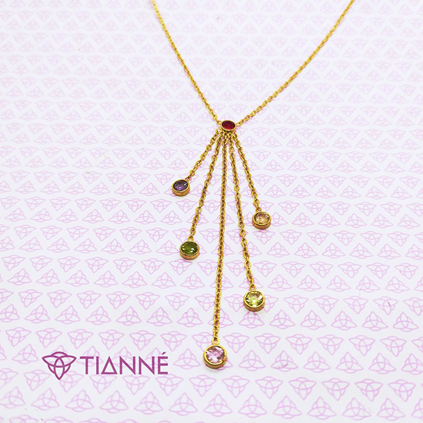 Collar Piedras Colores