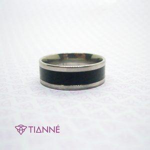 Anillo Linea Negra