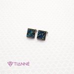 Aretes Cuadro Azul