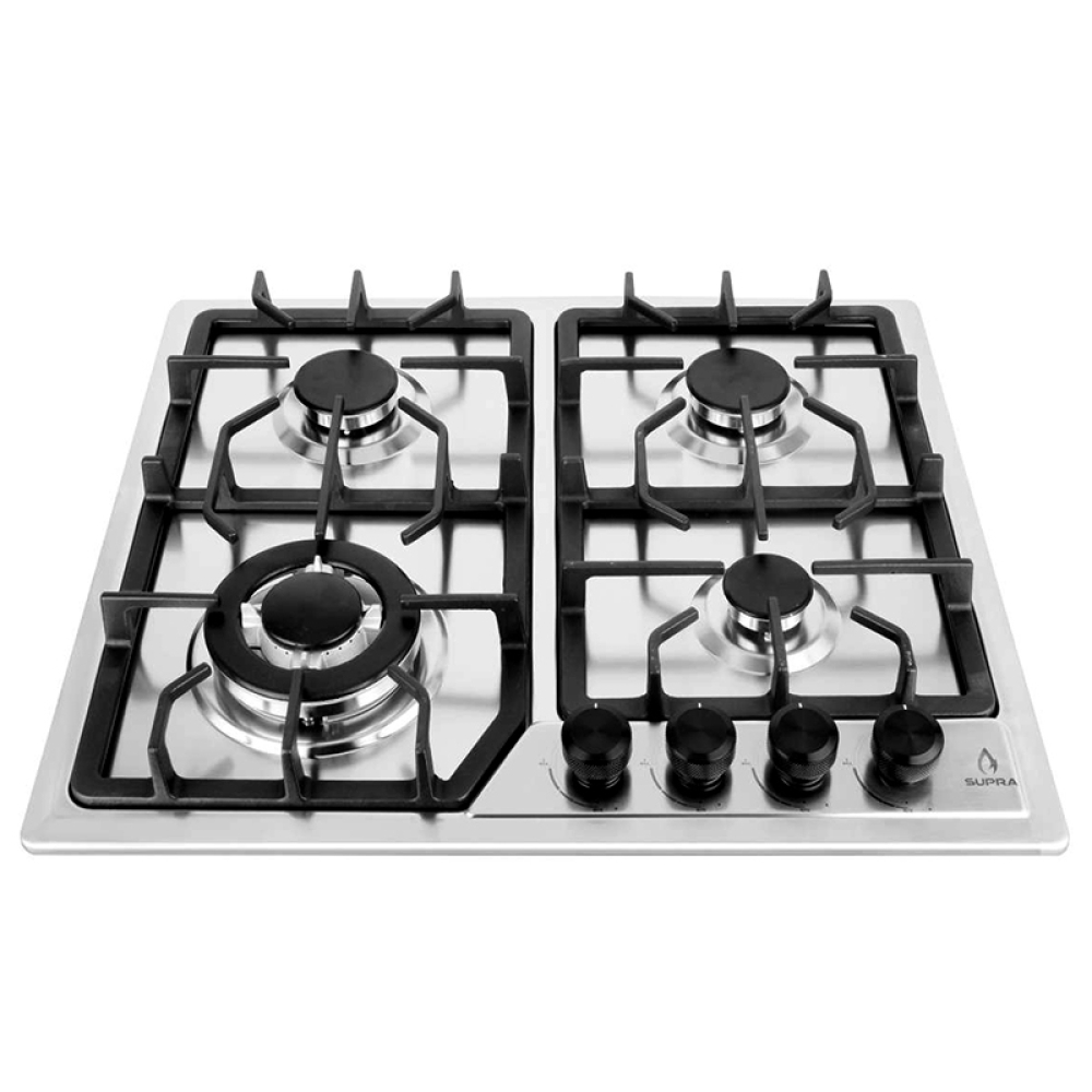 ESTUFA EMPOTRABLE 4 QUEMADORES ACERO INOXIDABLE 120x80x50 CM