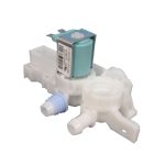 ELECTROVALVULA LAVADORA WHIRLPOOL ORIGINAL BLANCA 1 ENTRADA 1 SALIDA 1 BOBINA